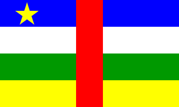 国旗, 中非共和国
