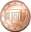 1 cent (other side, country Malta) 0.01