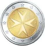 2 euro (other side, country Malta) 2
