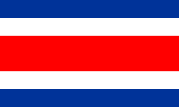 Riigilipp, Costa Rica
